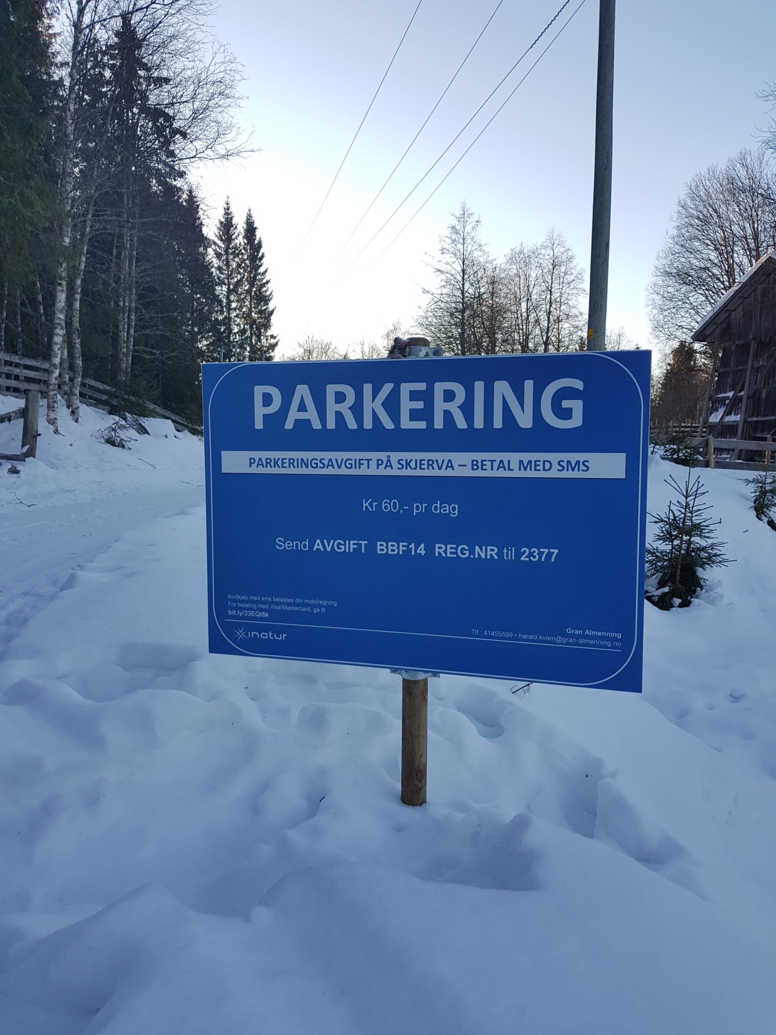 Parkering på Skjerva